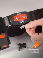 GenuFIT 25A Ortesi per ginocchio in tessuto AirX™ con aste articolate policentriche a controllo F-E, corta apribile