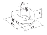 Rialzo Water Per Anziani Con Sistema Di Fissaggio - Altezza 10cm