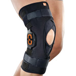 GenuFIT 25A Ortesi per ginocchio in tessuto AirX™ con aste articolate policentriche a controllo F-E, corta apribile