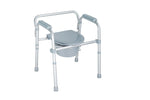 Sedia comoda WC RP779 - in alluminio a 4 funzioni, pieghevole con puntali