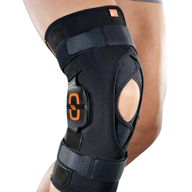GenuFIT 25A Ortesi per ginocchio in tessuto AirX™ con aste articolate policentriche a controllo F-E, corta apribile