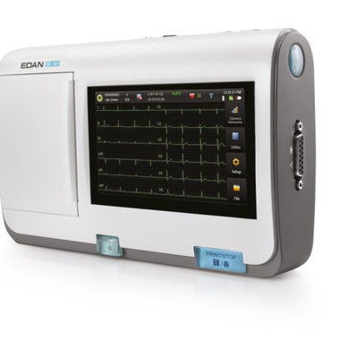 ECG Elettrocardiografo Edan Se-301 Portatile 3 Canali Interpretativo - Display Touchscreen